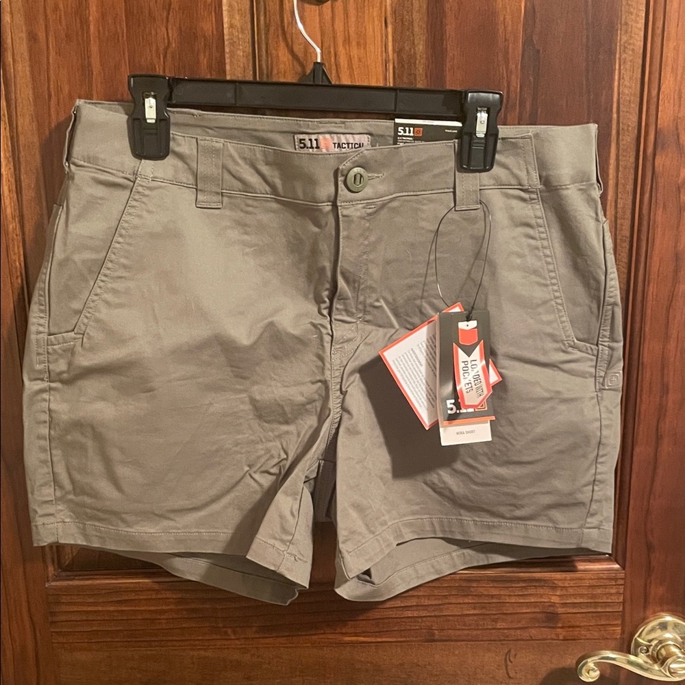5.11 Tactical Women's “Nora” Cargo Shorts in Tank Green size 12